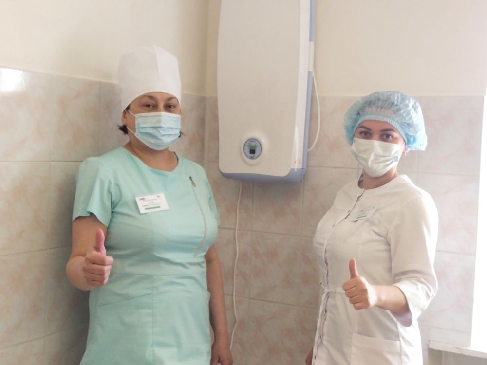 В процедурном кабинете поликлиники Раевской ЦРБ установлены современные бактерицидные рециркуляторы