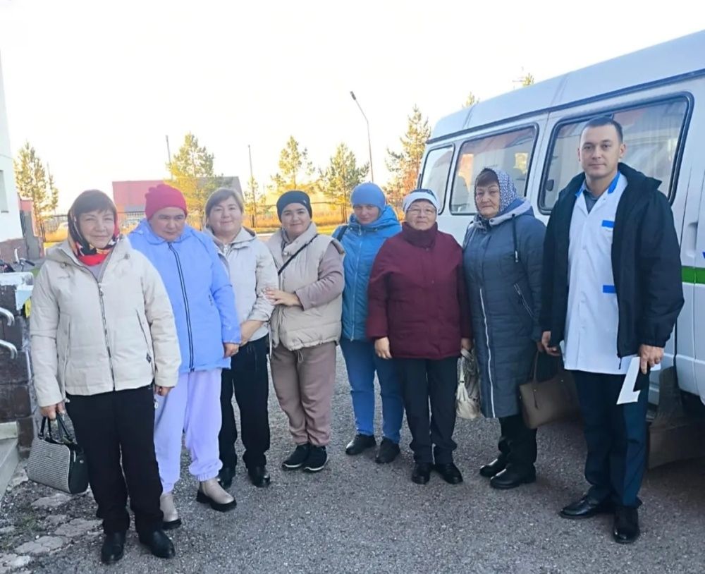 Мы организовали подвоз жительниц сёл Дим и Нижнее Аврюзово для прохождения диспансеризации